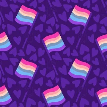Lgbt flags seamless pride pattern for wrapping paper and summer print Illustrazione stock