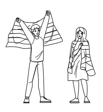 Lgbt freedom vector 库存插图