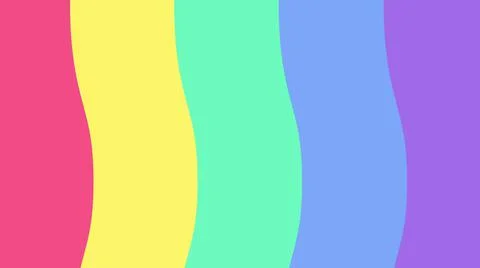 LGBT movement flag. 3D rendering of the symbol of sexual minorities. Wavy Stock Illustration