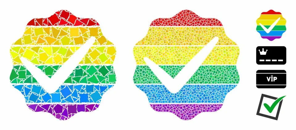 For LGBT only Composition Icon of Humpy Items Illustrazione stock