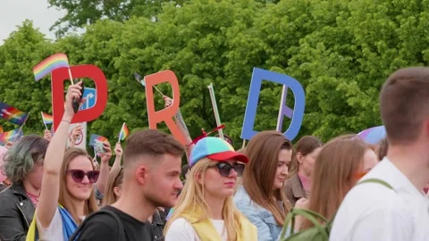 LGBT parade 스톡 동영상 196736258
