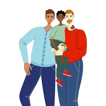 LGBT parenting Illustrazione stock