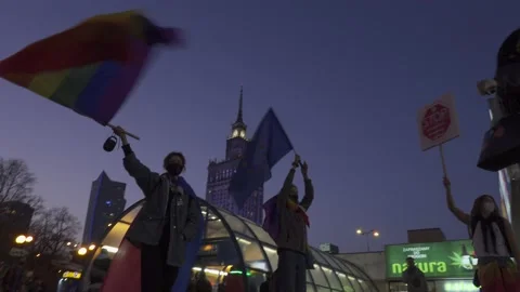 LGBT pride demonstration Video stock 150188005