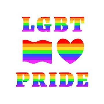 LGBT Pride elements Stock Illustration
