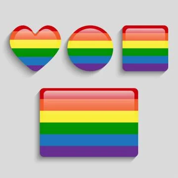 LGBT Pride Flag Rainbow Pride Symbol Stock Illustration