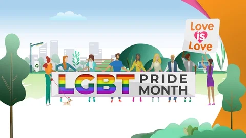 LGBT Pride Month Video stock 129148283