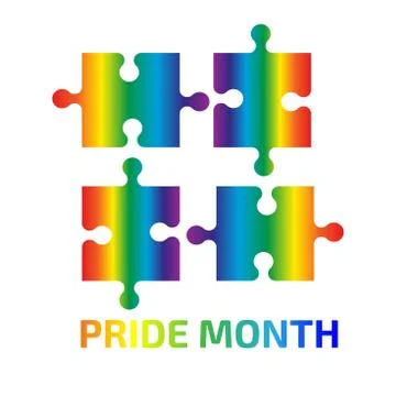 LGBT pride movement flat vector logos set. Homosexual community logotypes pac Illustrazione stock