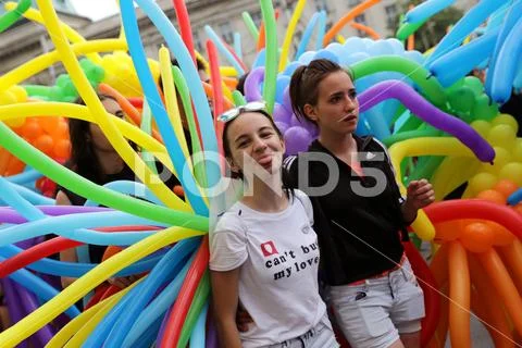 LGBT pride parade Stock Photos