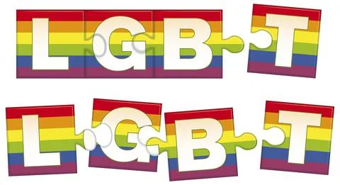 LGBT Puzzle Stock Illustration