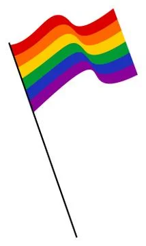 LGBT Rainbow Flag Stock Illustration