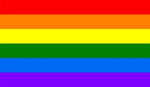 LGBT rainbow flag Stock Illustration