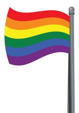 LGBT rainbow flag. Stock Illustration