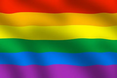 LGBT rainbow flag Stock Illustration