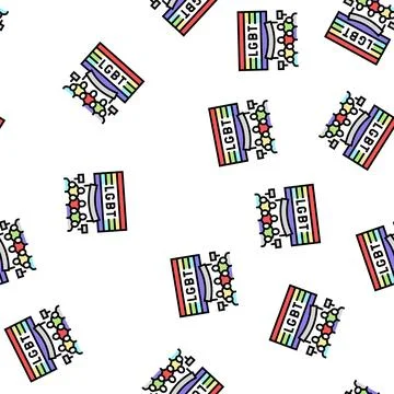 Lgbt rights vector seamless pattern 库存插图