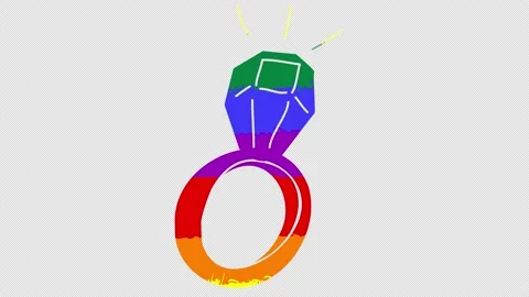 Lgbt ring animation Stock Footage 157772751