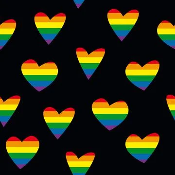 LGBT seamless pattern Stock Illustration