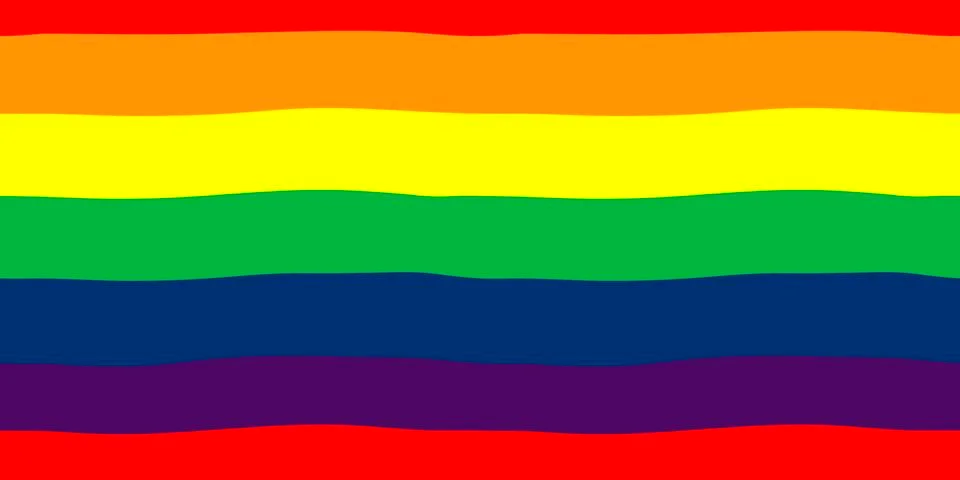 LGBT seamless pattern. Rainbow flag. Lesbian, gay, bisexual, and transgender Stock Illustration