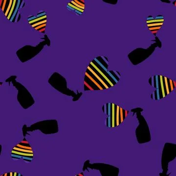 Lgbt seamless pattern for summer print and wrapping paper and fabrics and l.. Stock Illustration