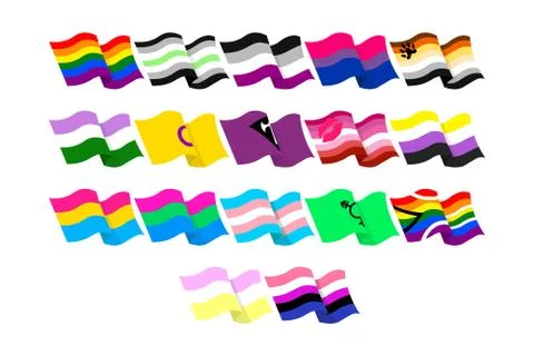 LGBT symbols topic. Stock Illustration