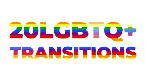 LGBTQ Color Flag Transitions Stock After Effects