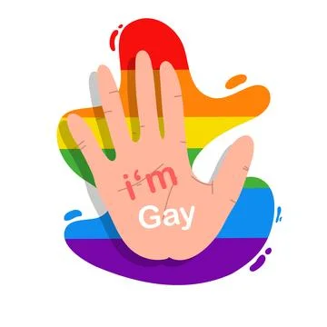 Lgbtq icon illustration vector element for pride month and lgbtq event Stock Illustration