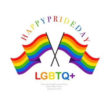 Lgbtq icon illustration vector element for pride month and lgbtq event Stock Illustration