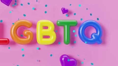 LGBTQ letters Stock Footage 336207960