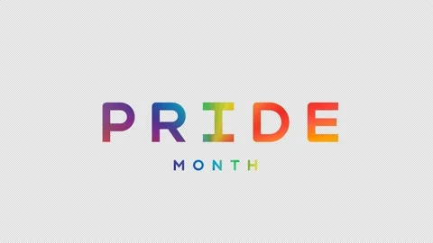 Lgbtq pride month rainbow typography animation Stock Footage 239462467