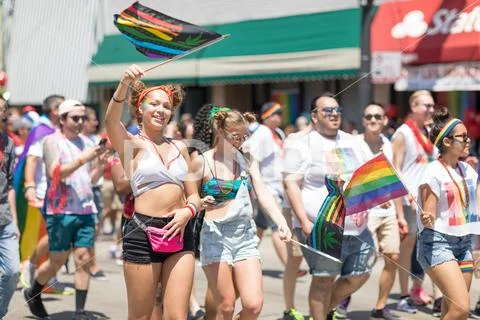 LGBTQ Pride Parade 2018 Stock Photos