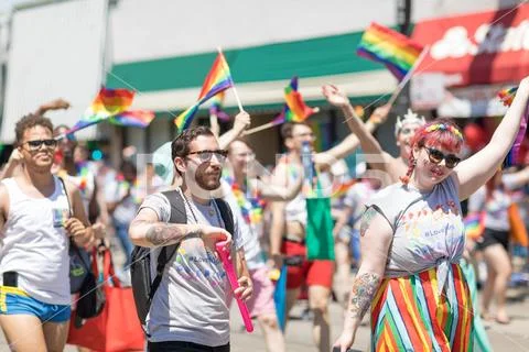 LGBTQ Pride Parade 2018 Stock Photos