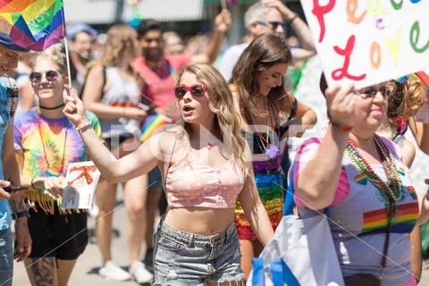LGBTQ Pride Parade 2018 Stock Photos