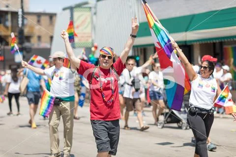 LGBTQ Pride Parade 2018 Stock Photos