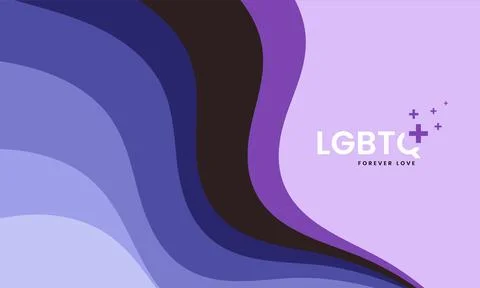 THE LGBTQ rainbow abstract background in vector, Lesbians and gays for LGBTQ  Stock Illustration