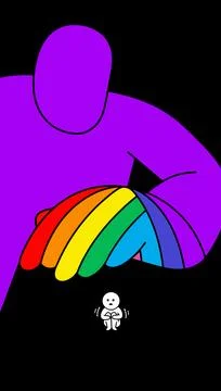 LGBTQ+ Support Illustration Stock Illustration