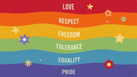 LGBTQ Typography for After Effects Stock After Effects