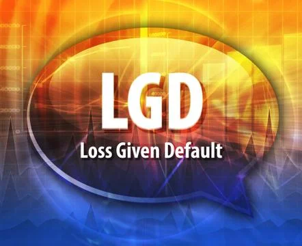 LGD acronym word speech bubble illustration Stock Illustration