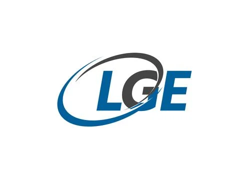LGE logo, design, vector illustration Stock Illustration