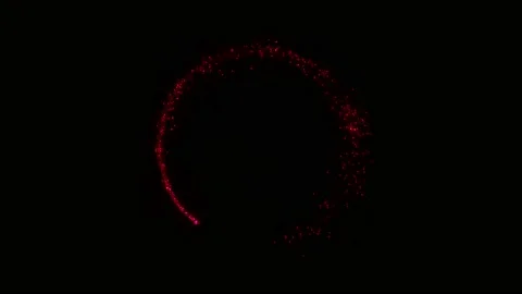 Lght sparkling particles circle shape. Stock Footage 165651963