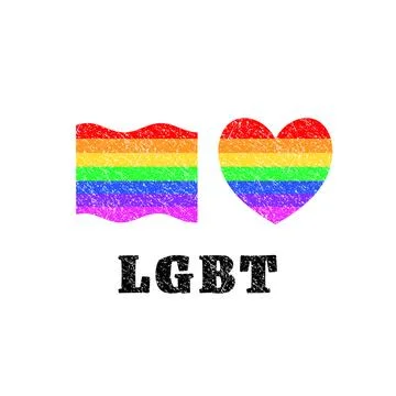 LGTB elements illustration Stock Illustration