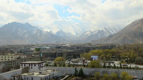 Lhasa city Stock Footage 167987211