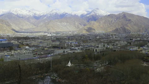 Lhasa city Stock Footage 167987414