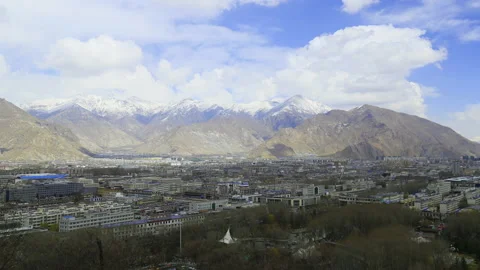 Lhasa city Stock Footage 167987432