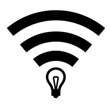 Li-Fi High Speed Wireless connection Illustrazione stock