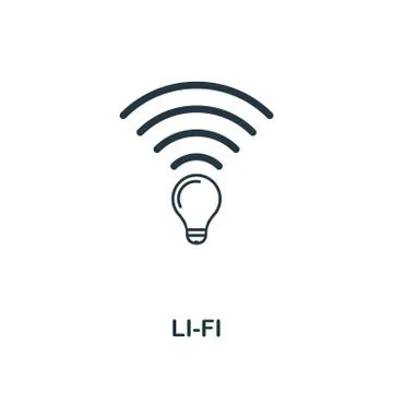 Li-Fi icon. Premium style design from future technology icons collection. Pixel Stock Illustration