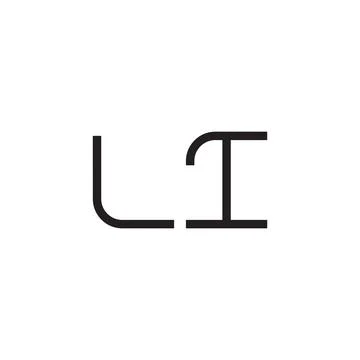 Li initial letter vector logo icon Stock Illustration