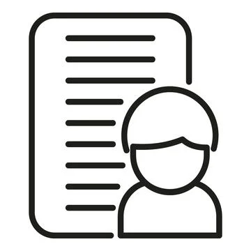 Liability icon outline vector. Policy risk Stock Illustration