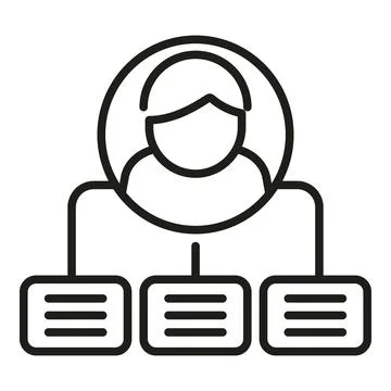 Liability scheme icon outline vector. Business money Stock Illustration