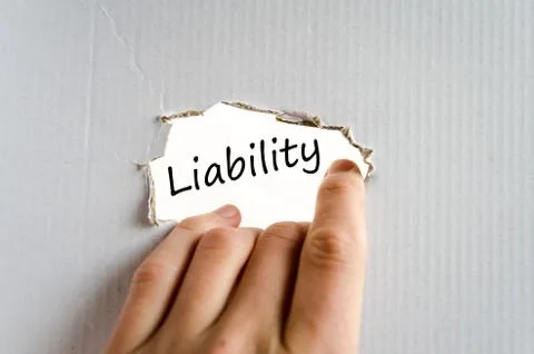 Liability text concept Stock Photos
