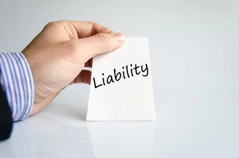 Liability text concept Stock Photos