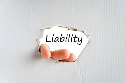 Liability text concept Stock Photos